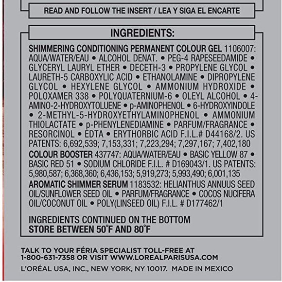 L'Oréal Paris Féria Power Red Hair Colo, R57 Intense Medium Auburn - Picture 4 of 7